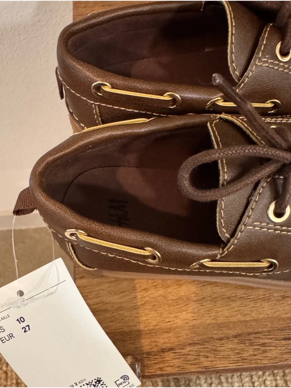 H&M Brown Kids Moccasin Boat Shoes
